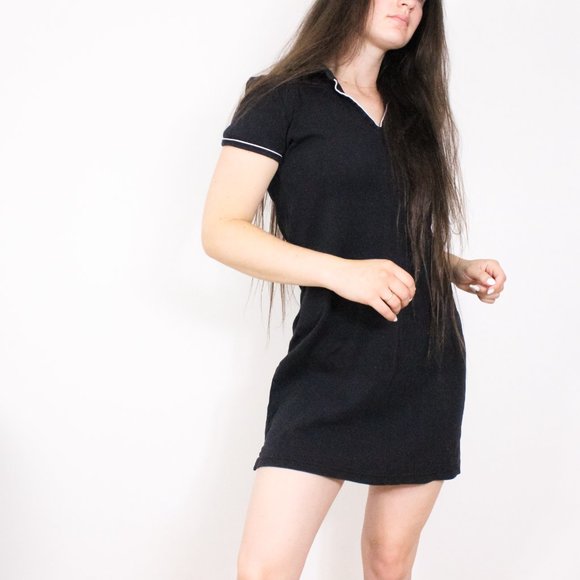 *Tommy Hilfiger Mini Black Polo Dress - Picture 1 of 10